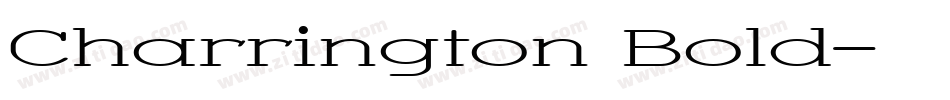 Charrington Bold字体转换